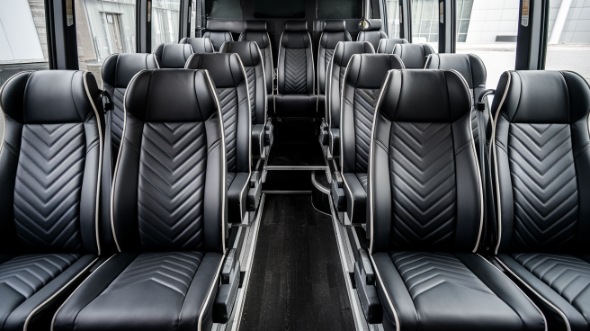 25 passenger minibus inside van nuys